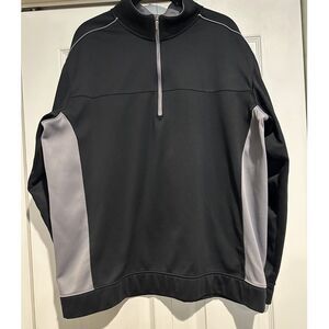 Nike Golf Tour Performance Black and Grey Quarter Zip